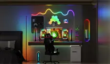 Cool RGB gaming lights wall splicing LED category navigation icon