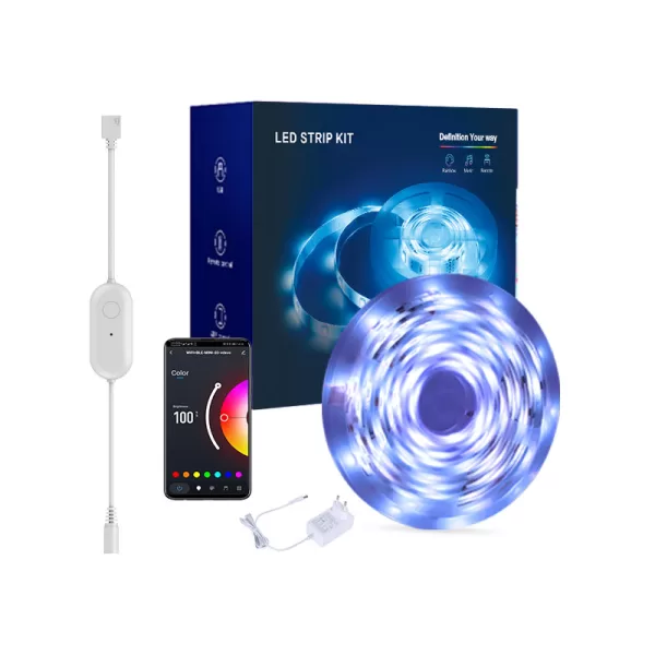Wireless Led Strip Kit RGB WIFI mini music Strip Light Kit - CL Lighting.
